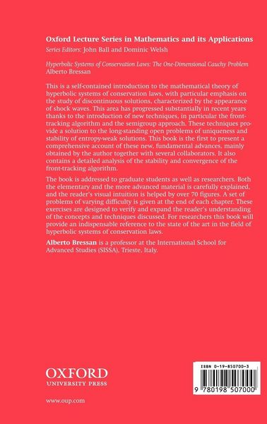 Produktbild: Hyperbolic Systems of Conservation Laws