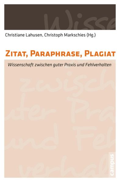 Produktbild: Zitat, Paraphrase, Plagiat