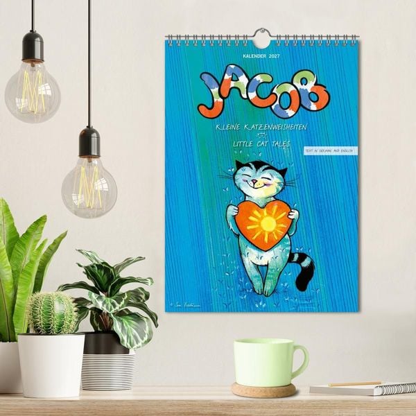 Produktbild: Kater Jacob: kleine Katzenweisheiten (Wandkalender 2027 DIN A4 hoch), CALVENDO Monatskalender