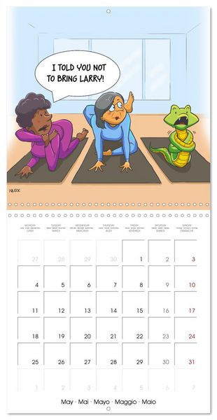 Produktbild: OK, Boomer - Cartoons (Wall Calendar 2026 12 &times; 12 Inch) CALVENDO 12 Month Wall Calendar