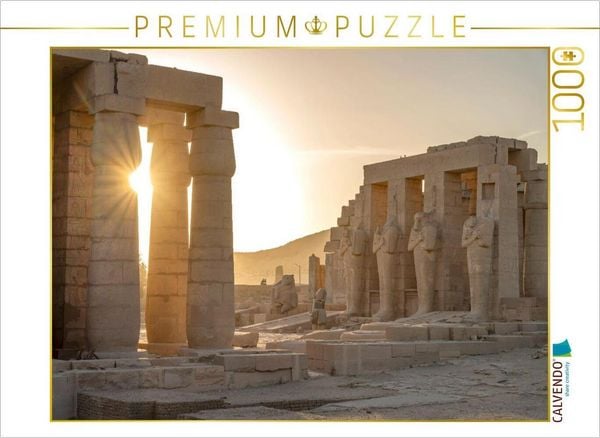 CALVENDO Puzzle Das Ramesseum in Luxor, Ägypten | 1000 Teile Lege-Größe 64 × 48 cm Foto-Puzzle für glückliche Stunden
