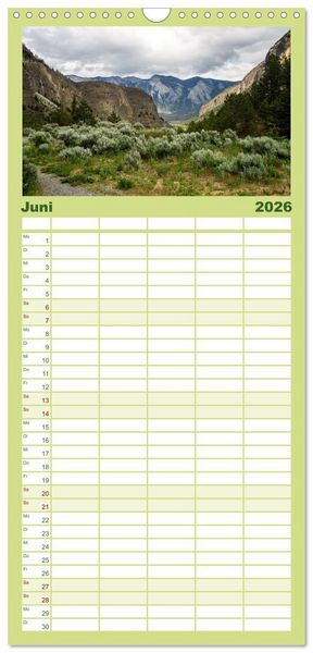 Produktbild: Familienplaner 2026 - Oh Canada... mit 5 Spalten (Wandkalender, 21 x 45 cm) CALVENDO