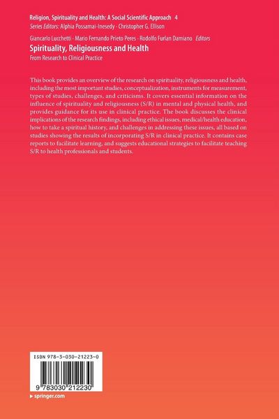 Produktbild: Spirituality, Religiousness and Health