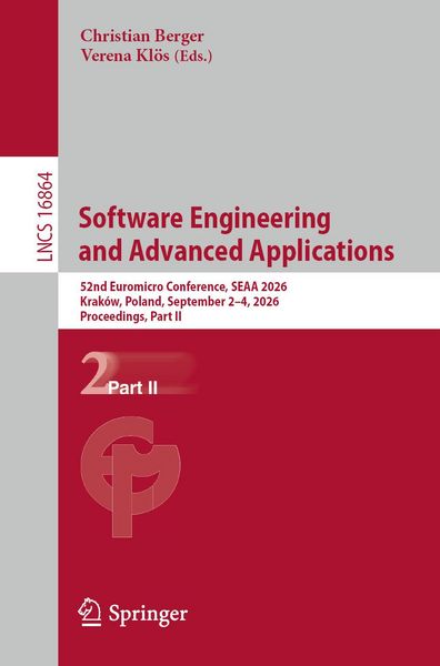 Produktbild: Software Engineering and Advanced Applications
