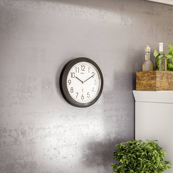 Produktbild: Mebus 52450 Funk Wanduhr 26cm x 26cm x 26cm x 4.5mm Schwarz