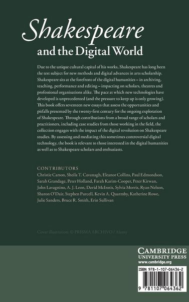 Produktbild: Shakespeare and the Digital World