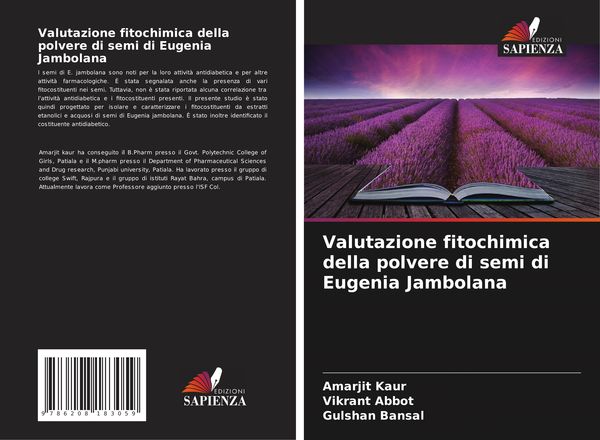 Produktbild: Valutazione fitochimica della polvere di semi di Eugenia Jambolana