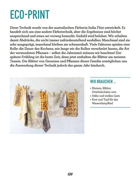 Produktbild: Farbenfroh f&auml;rben mit Pflanzen &ndash; leicht gemacht