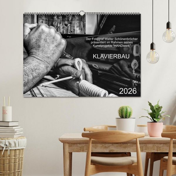 Produktbild: Klavierbau (Wandkalender 2026 DIN A2 quer), CALVENDO Monatskalender