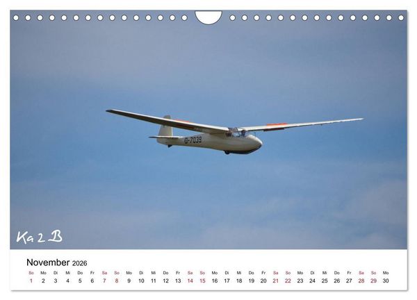 Produktbild: Flugzeuge auf der Wasserkuppe 2026 (Wandkalender 2026 DIN A4 quer), CALVENDO Monatskalender
