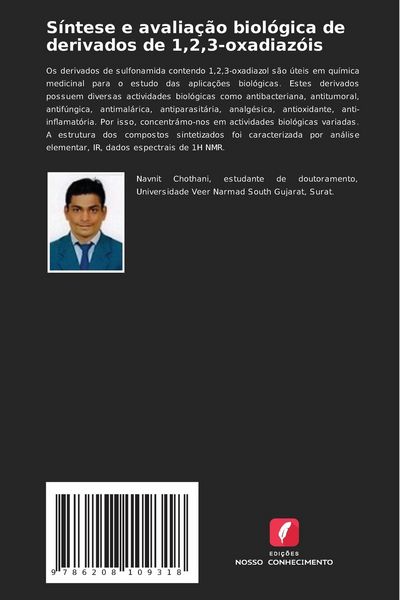 Produktbild: S&iacute;ntese e avalia&ccedil;&atilde;o biol&oacute;gica de derivados de 1,2,3-oxadiaz&oacute;is