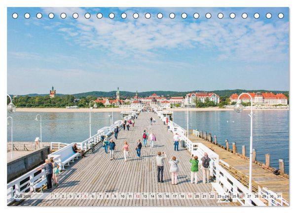 Produktbild: Polnische Dreistadt - Danzig, Gdingen und Seebad Sopot (Tischkalender 2026 DIN A5 quer), CALVENDO Monatskalender