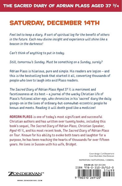 Produktbild: The Sacred Diary of Adrian Plass, Aged 37 3/4