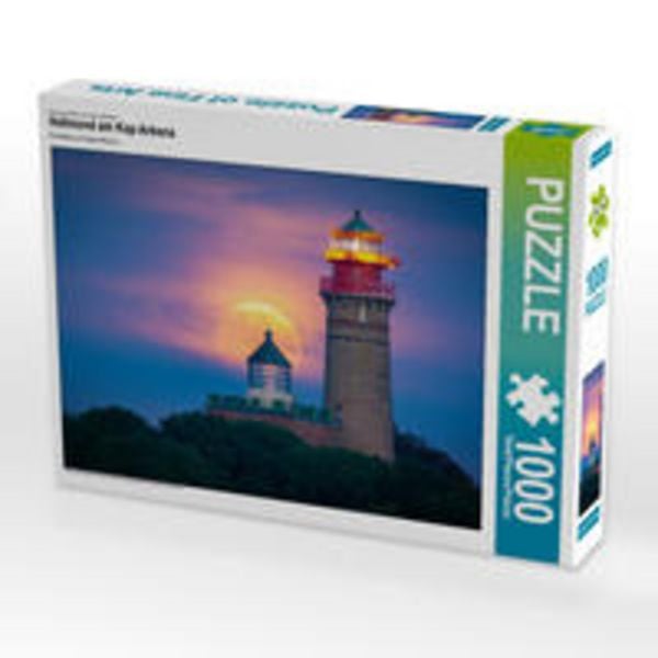 CALVENDO Puzzle Vollmond am Kap Arkona | 1000 Teile Lege-Größe 64x48cm Foto-Puzzle für glückliche Stunden