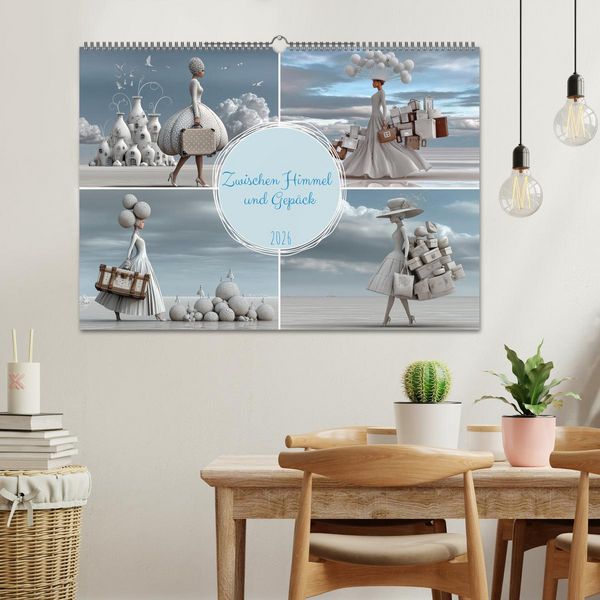 Produktbild: Zwischen Himmel und Gep&auml;ck (Wandkalender 2026 DIN A2 quer), CALVENDO Monatskalender