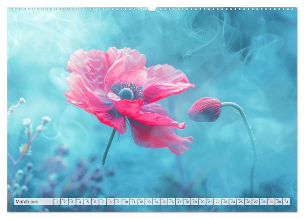 Produktbild: Etherial flowers (High Quality Premium Wall Calendar 2026 DIN A2 landscape),CALVENDO 12 Month Wall Calendar