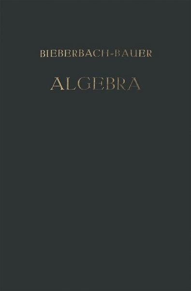 Produktbild: Vorlesungen &uuml;ber Algebra