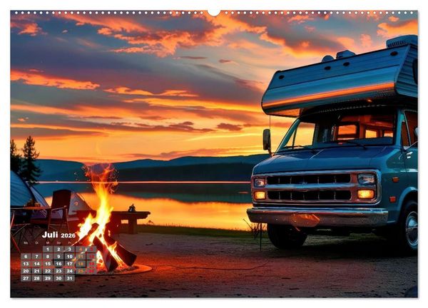 Produktbild: Vanlife - Caravan Abenteuer (Wandkalender 2026 DIN A2 quer), CALVENDO Monatskalender