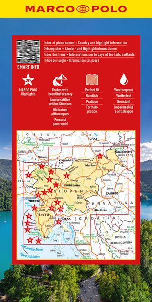 Produktbild: MARCO POLO Reisekarte Slowenien und Istrien 1:250.000