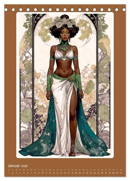 Produktbild: Illustrationskunst der Belle &Eacute;poque (Tischkalender 2026 DIN A5 hoch), CALVENDO Monatskalender
