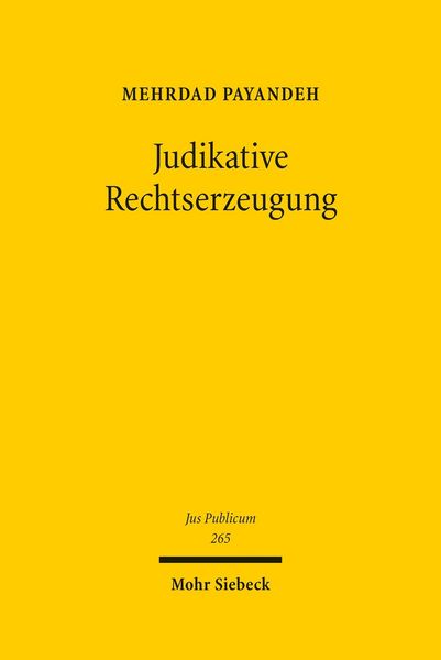 Produktbild: Judikative Rechtserzeugung