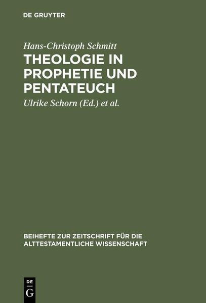 Produktbild: Theologie in Prophetie und Pentateuch