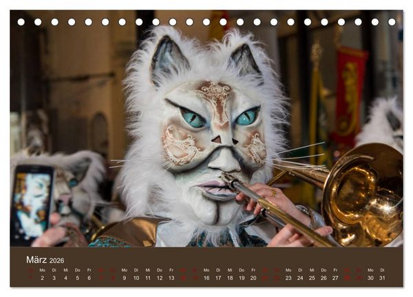 Produktbild: S ganz Johr Fasnacht (Tischkalender 2026 DIN A5 quer), CALVENDO Monatskalender