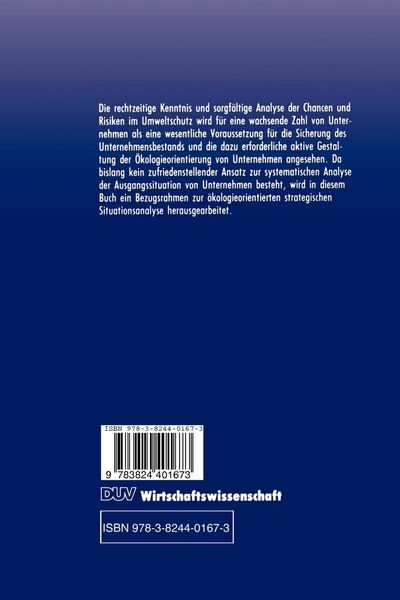 Produktbild: Stragegische Situationsanalyse im Umweltmanagement