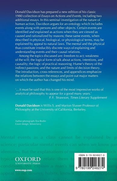 Produktbild: Essays on Actions and Events