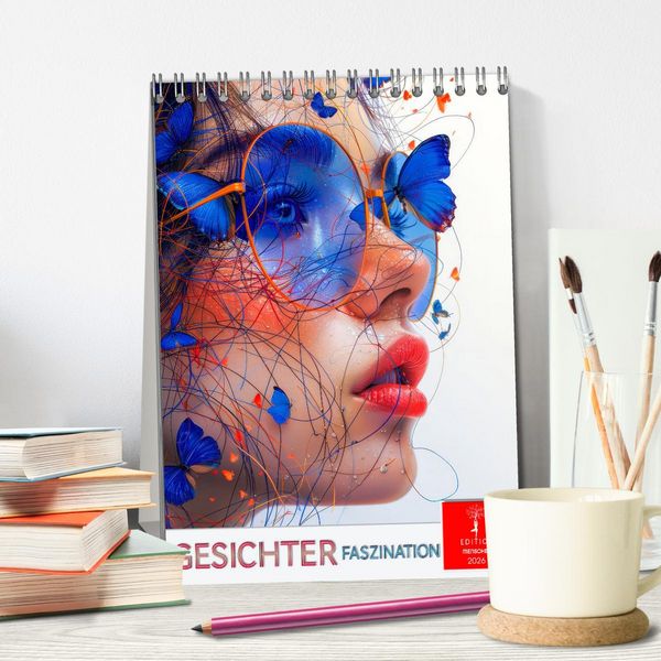 Produktbild: Gesichter Faszination (Tischkalender 2026 DIN A5 hoch), CALVENDO Monatskalender