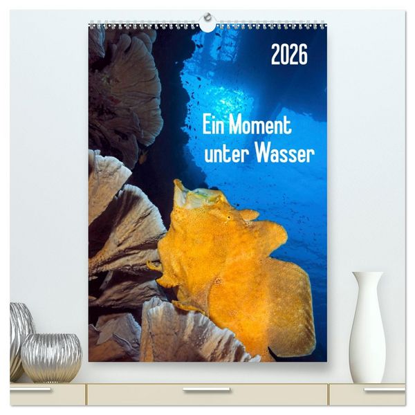 Ein Moment unter Wasser (hochwertiger Premium Wandkalender 2026 DIN A2 hoch), Kunstdruck in Hochglanz