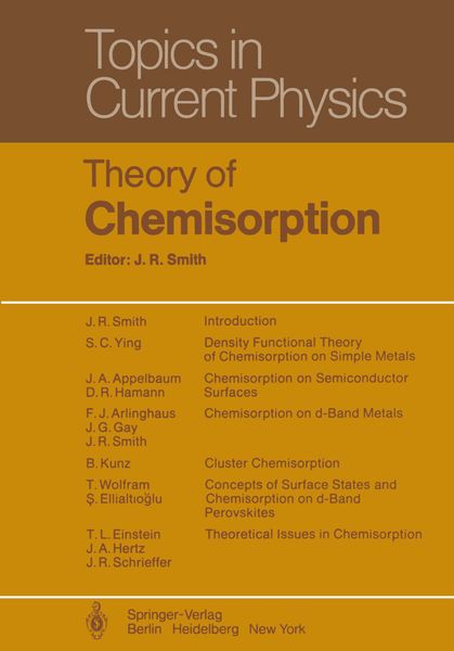 Produktbild: Theory of Chemisorption