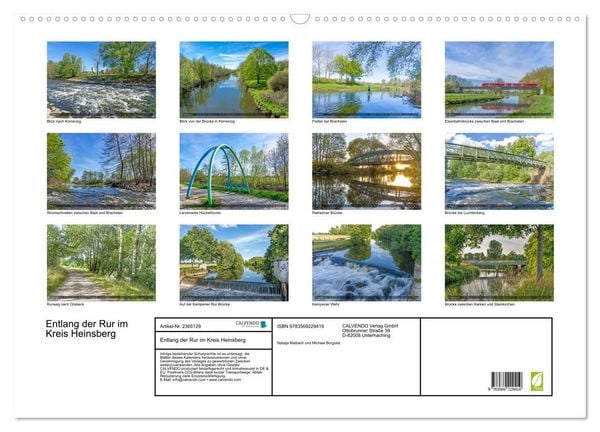 Produktbild: Entlang der Rur im Kreis Heinsberg (Wandkalender 2027 DIN A2 quer), CALVENDO Monatskalender