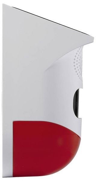 Produktbild: Sygonix Mini-Alarmanlage Wei&szlig;, Rot mit LED, mit Bewegungsmelder, mit Fernbedienung, mit Solar, mit WLAN 120 dB SY-6515320