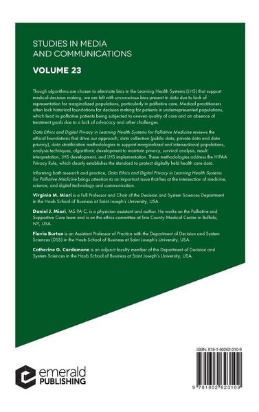 Produktbild: Data Ethics and Digital Privacy in Learning Health Systems for Palliative Medicine