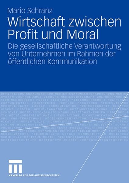 Produktbild: Wirtschaft zwischen Profit und Moral