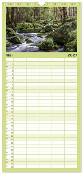 Produktbild: Familienplaner 2027 - Der Harz einfach magisch mit 5 Spalten (Wandkalender, 21 x 45 cm) CALVENDO