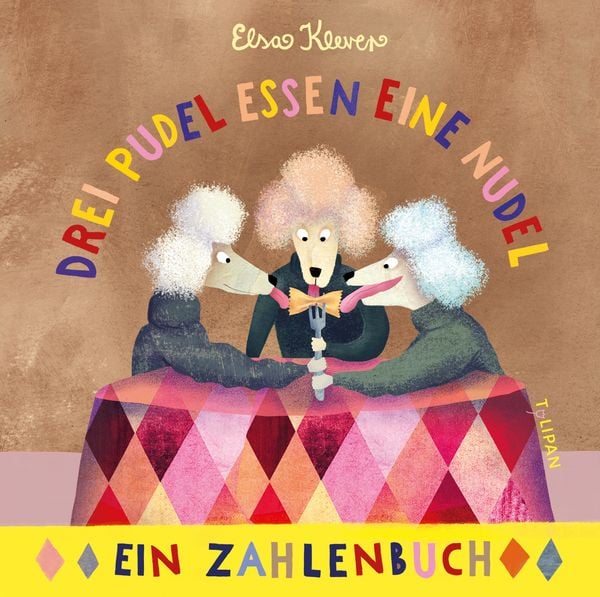 Produktbild: Drei Pudel essen eine Nudel