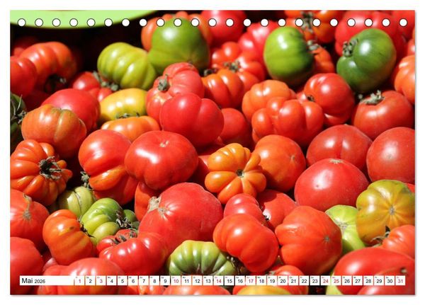 Produktbild: Frisches Obst und Gem&uuml;se (Tischkalender 2026 DIN A5 quer), CALVENDO Monatskalender