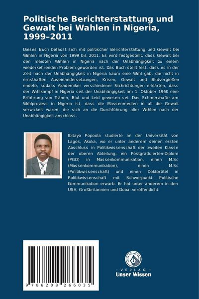 Produktbild: Politische Berichterstattung und Gewalt bei Wahlen in Nigeria, 1999-2011