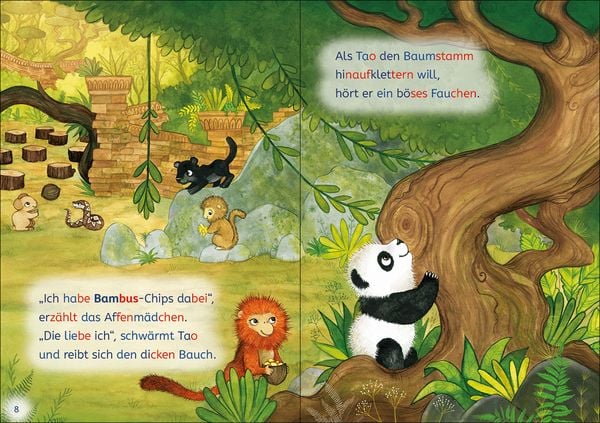 Produktbild: Lesel&ouml;wen 1. Klasse - Ein Panda in der Dschungelschule
