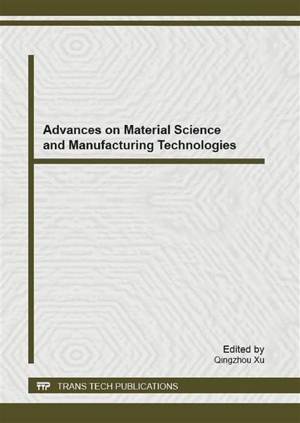Produktbild: Advances on Material Science and Manufacturing Technologies