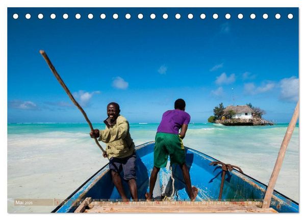 Produktbild: Sansibar - Impressionen von Rolf Dietz (Tischkalender 2026 DIN A5 quer), CALVENDO Monatskalender