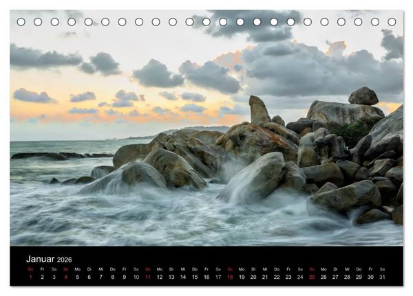 Produktbild: Koh Samui im Sonnenlicht (Tischkalender 2026 DIN A5 quer), CALVENDO Monatskalender