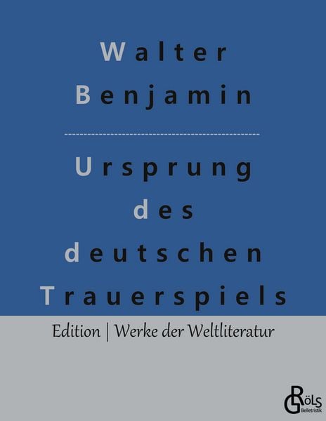 Produktbild: Ursprung des deutschen Trauerspiels