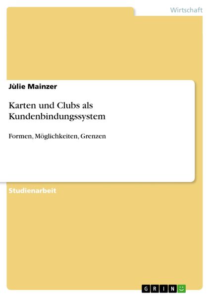Produktbild: Karten und Clubs als Kundenbindungssystem