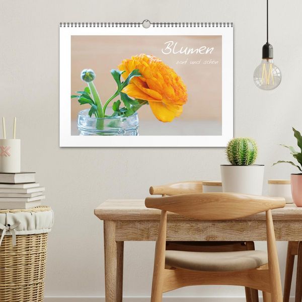 Produktbild: Blumen zart und sch&ouml;n (Wandkalender 2026 DIN A3 quer), CALVENDO Monatskalender