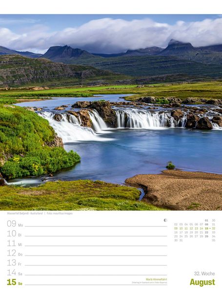 Produktbild: Island Wochenplaner Kalender 2027 | Die Insel aus Feuer und Eis