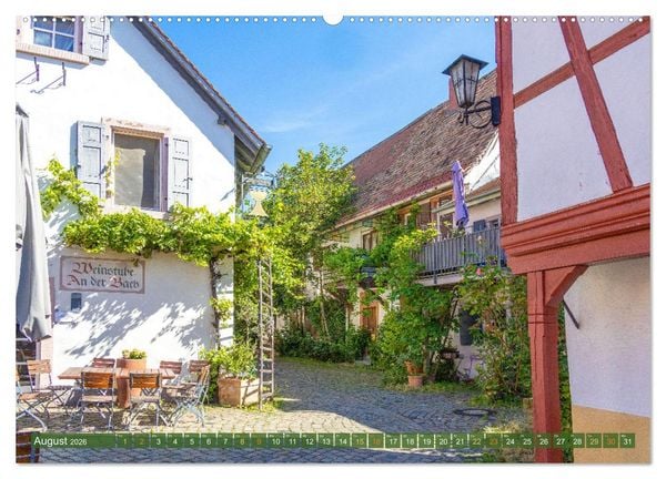 Produktbild: Ein Bummel durch die romantischen Gassen von Freinsheim in der Pfalz (hochwertiger Premium Wandkalender 2026 DIN A2 quer), Kunstdruck in Hochglanz