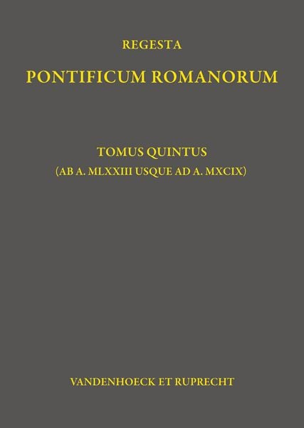 Produktbild: Regesta Pontificum Romanorum